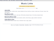 Tablet Screenshot of musiclinks.piezoelektric.org
